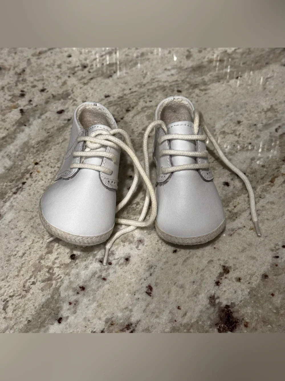 Toddler White Lace-Up Dress Shoes